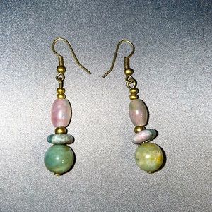 Natural stone earrings
